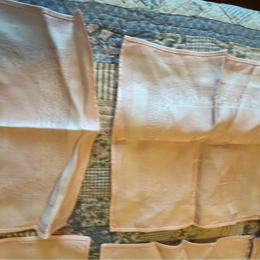 Vintage Light Cottagecore Pink Linen Tablecloth 45